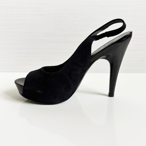 Jessica Simpson Agyness 2 Platform High Heel Pumps Slingback Suede Sandal Size 8 - Picture 5 of 11